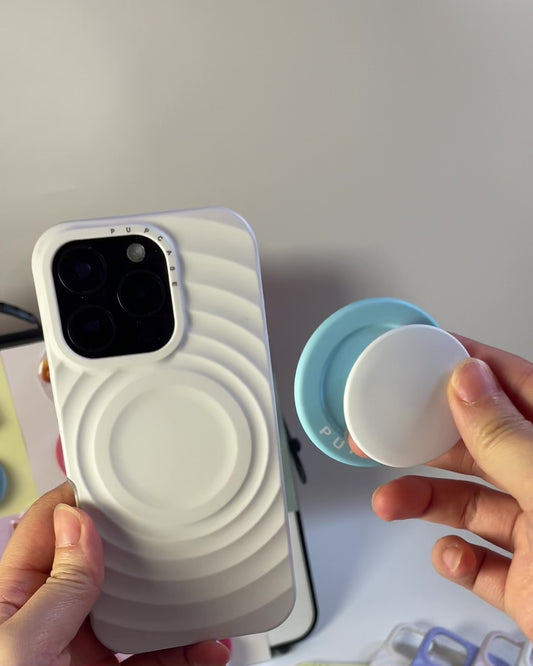 Grey Cloud Pop - Magnetic MagSafe Phone Grip and Stand