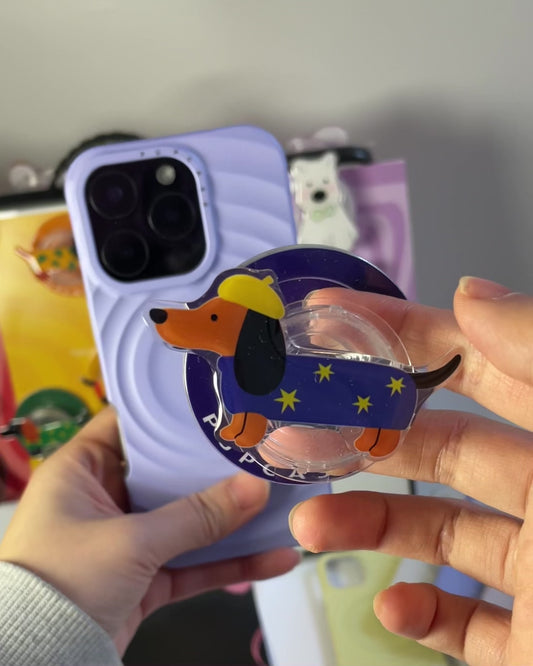 The Star Chaser Dachshund - Magnetic MagSafe Phone Grip & Stand for iPhone
