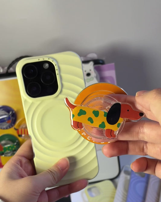 The Golden Scout Dachshund - Magnetic MagSafe Phone Grip & Stand for iPhone