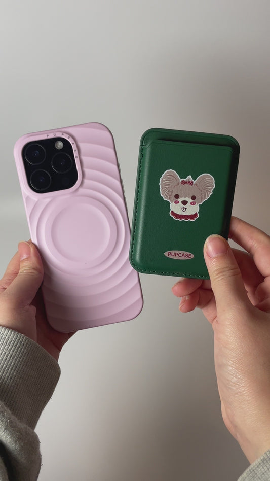 Christmas Yorkie PupWallet - MagSafe Phone Wallet and Card Holder