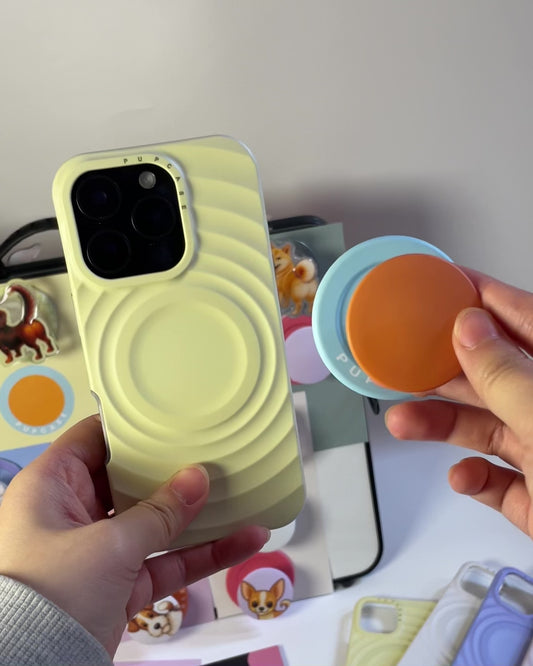 Sunset Orange Pop - Magnetic MagSafe Phone Grip and Stand