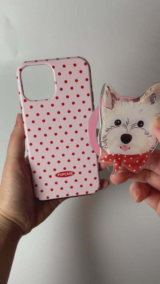 The Signature Pups MagSafe Phone Grip – West Highland White Terrier Headshot Design