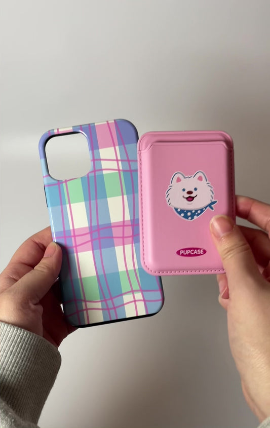 Bubblegum Samo PupWallet - MagSafe Phone Wallet and Card Holder