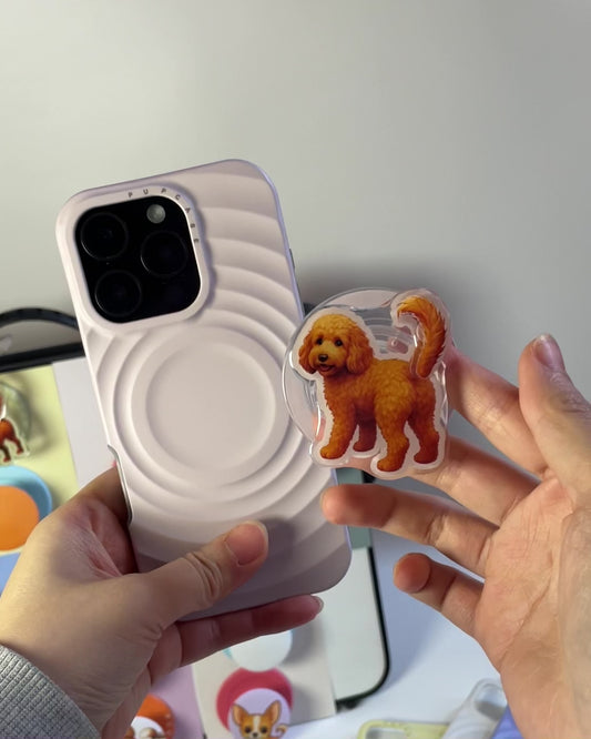 Poodle MagSafe Phone Grip – Cute Magnetic Stand & Grip for iPhone | PupCase