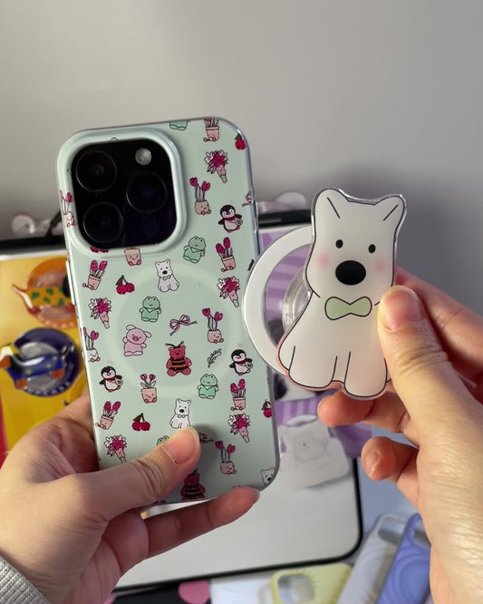 Westie PupGrip - Magnetic MagSafe Phone Grip and Stand for iPhone